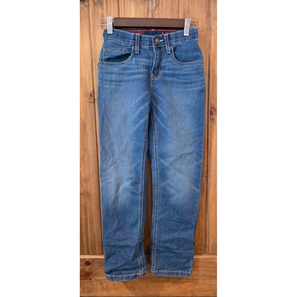 Levi's 514 Straight Fit Jeans Boys Size 10 Reg Blue Excellent Medium Wash‎ Denim